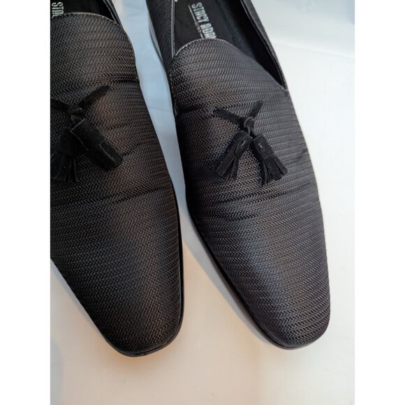 Stacy Adams Men’s Black Slip On Tazewell Loafers Sz 12 M Memory Foam Insoles - Picture 3 of 16